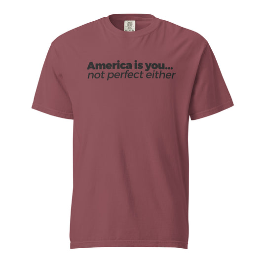 T-SHIRT: America is you... | Unisex Garment-Dyed Heavyweight T-Shirt (DTG)